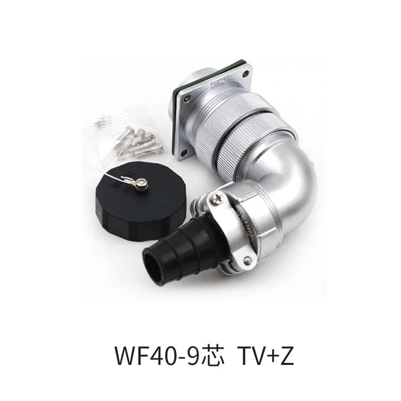 WEIPU WF40 TV+Z 5 9 15 26 31 52Pin Curved Male Plug Female Socket Panel Waterproof Aviation Connector IP65 M40 Large Current