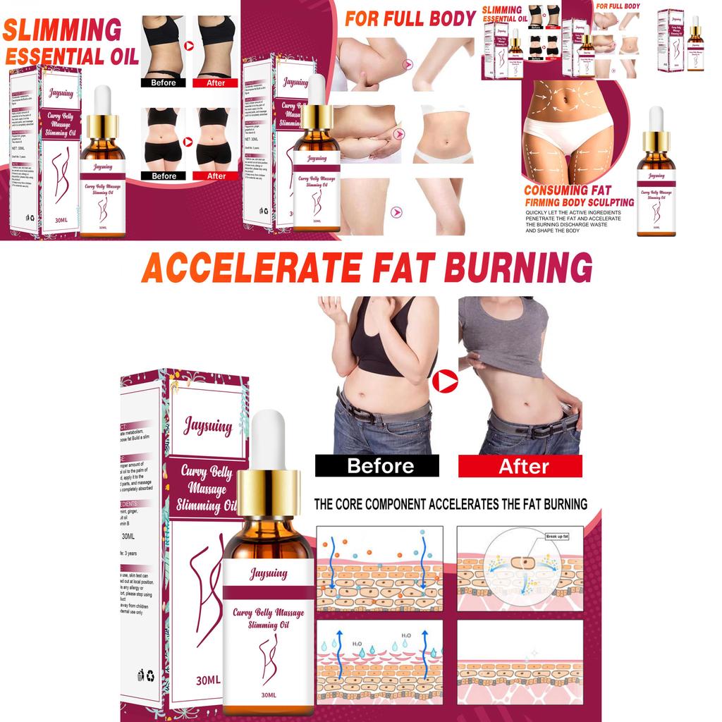 Jaysuing Slimming Essential Oils For Body Shaping And Tummy Reduction 30ml