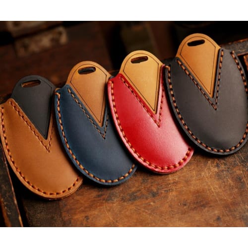 Kinotaka Compatible Nissan Genuine Leather Smart Key Case New Serena C27 ate New Note Leaf Rooks KICKS Elgrand Double Side Sliding Door 4 Button Ca