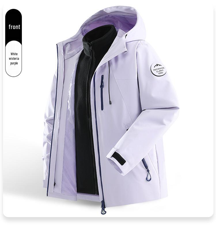 Giacca Outdoor 3-in-1 di Alta Gamma Unisex: Impermeabile, Antivento, con Fodera in Pile Rimovibile