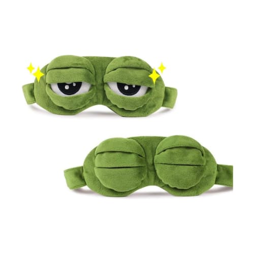Pepe the Frog Eye Mask, 3D Frog Design, Fun and Cute! Perfect for Parties, Restful Sleep, Blackout, Travel, Variety Shows, and Events