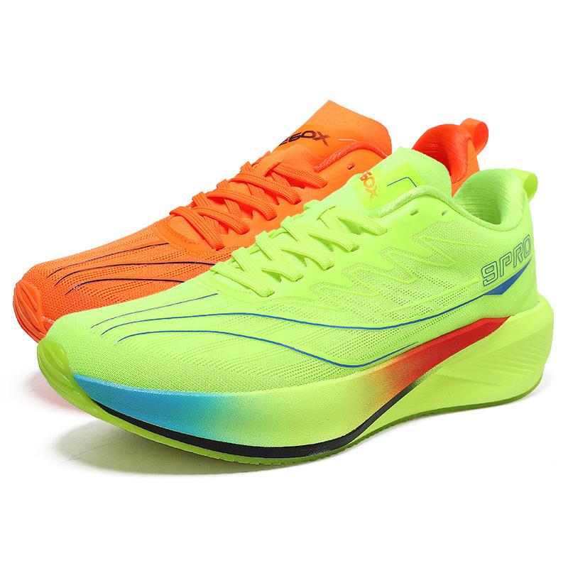 Professional jogging marathon sports running shoes summer breathable raw casual running shoes carbon plate wear-resistant new models