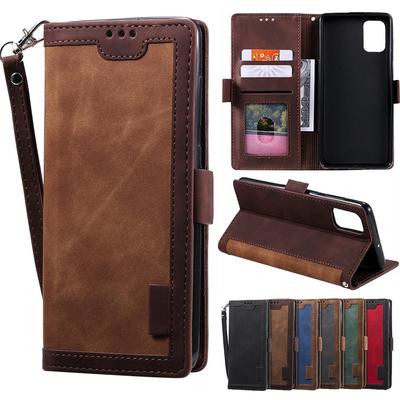 Retro Splicing Card Slots Flip Wallet Leather Case for Samsung S23 S22 S21 S20 Ultra Plus S21 S20FE A13 A53 A54 /iPhone 15 14 Plus 13 12Pro Max XS Max