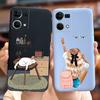 For Oppo F21 Pro 4G Case Oppo Reno7 CPH2363 Cute Fashion Cartoon Cover Soft Silicone Phone Case For Oppo Reno 7 F21Pro 4G Bumper
