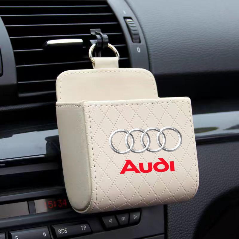 Car Air Outlet Storage Box Phone Glasses Organizer Car Goods For Audi S5 S6 S7 S4 S8 TT TTS A4 B8 A3 B6 A6 C7 C6 B7 Q5 Q7 C5 A5 B5 A7 A1 B9 Q3 A8L Q8