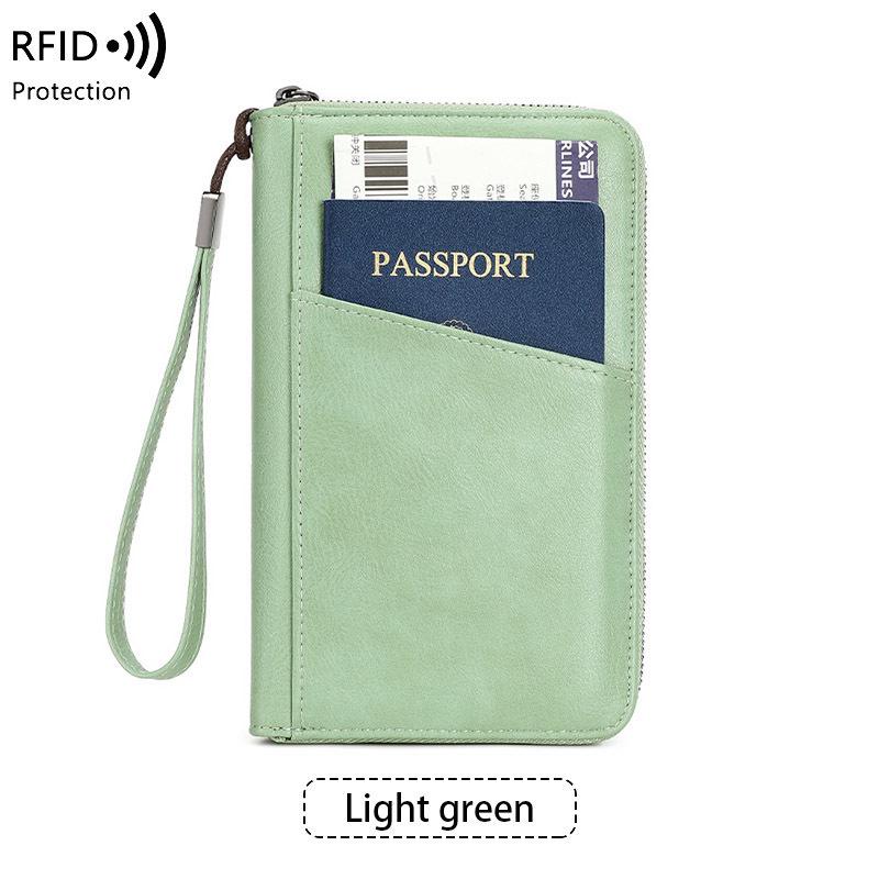 RFID Anti-theft Passport Wallet: Large Capacity, Multifunctional Travel Organizer