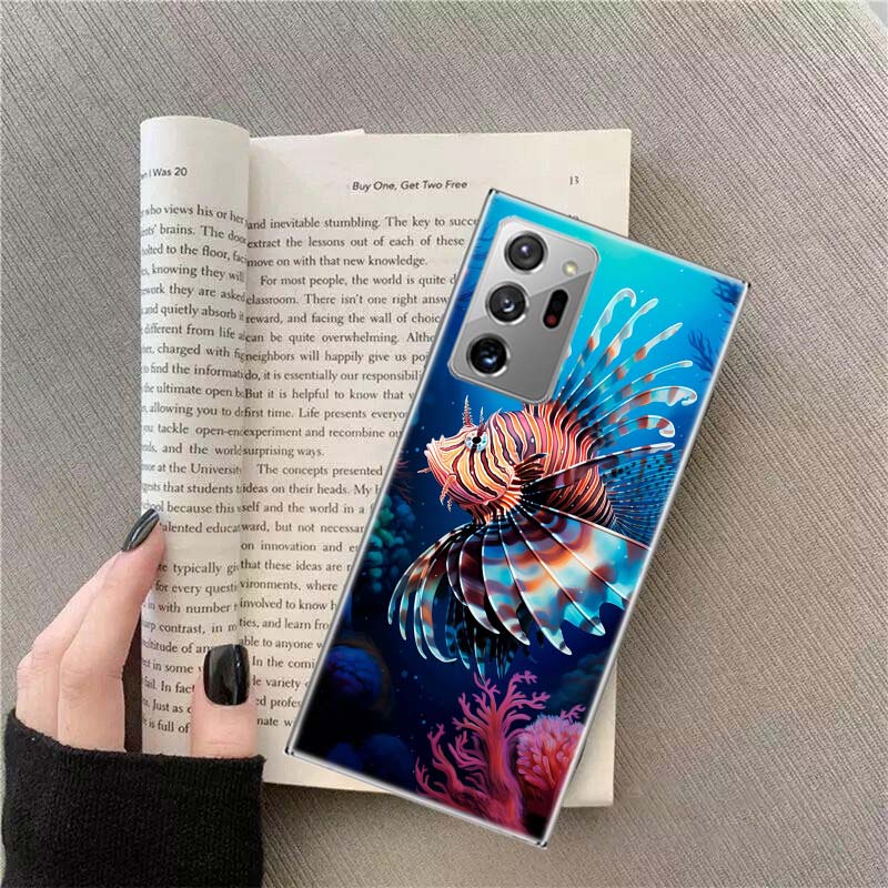 Clown Fish in the Sea or Ocean Phone Case For Samsung Galaxy S25 Edge S24 S23 FE S22 S26 Ultra S21 S20 S10 Plus Capa Soft