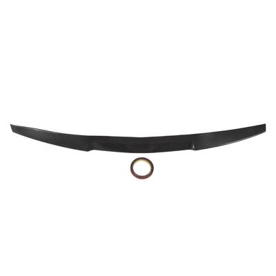 Carbon Fibre Style Rubber Rear Trunk Spoiler Lip Wing Universal Car Modification 121cmx7.5cm