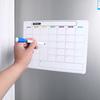 Magnetic Dry Erase Whiteboard for Fridge Reusable Monthly Calendar & Weekly Planner Blackboard Style Note Pad Kitchen Message Board