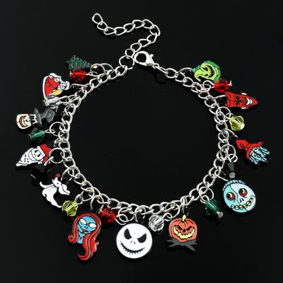 The Nightmare Before Xmas Bracelets Designed for Women Jack Skellington Sally Oogie Boogie Jewelry Charms Trend Accessories