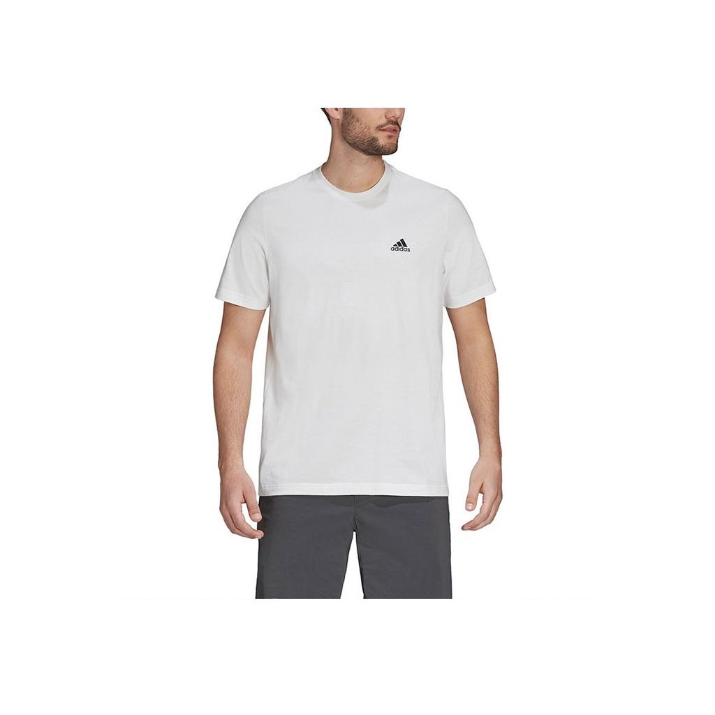 Adidas Vintage Logo Print Loose Fit Round Neck Short Sleeve T-Shirt Men Tops White GL6102