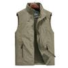 Väst Herr Mellanålders och Äldre Vår och Höst Tunn Jacka Utomhussporter Snabbtorkande Väst Ledig Andningsbar Stor Storlek Väst