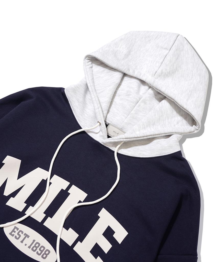 Mile Est Mix Sweat Hoodie [Navy]
