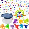 118 Squigs Suction Cup Building Blocks for Kids, DIY Bath Toys, Birthday Gifts for Boys and Girls