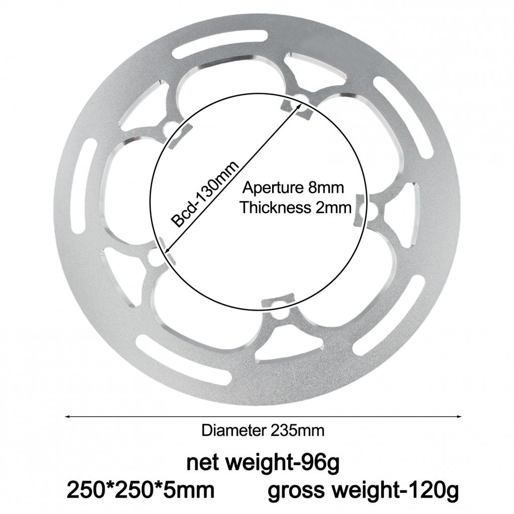130mm For BCD Chainring Guard Aluminum Alloy for Protecting Bike Gear 50T