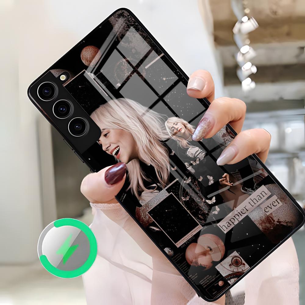

Засыпай счастливее, чем когда-либо, Чехол для телефона для Samsung S26 Ultra S25 Edge S23 S22 S21 S20 Ultra Plus S24 Fe A25 Магнитное стеклянное покрытие Samsung S21 FE