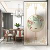 No Glue Privacy Windows Film Decorative Chinese Classical Painting Stained Glass Static Cling Frosted Window Stickers 03