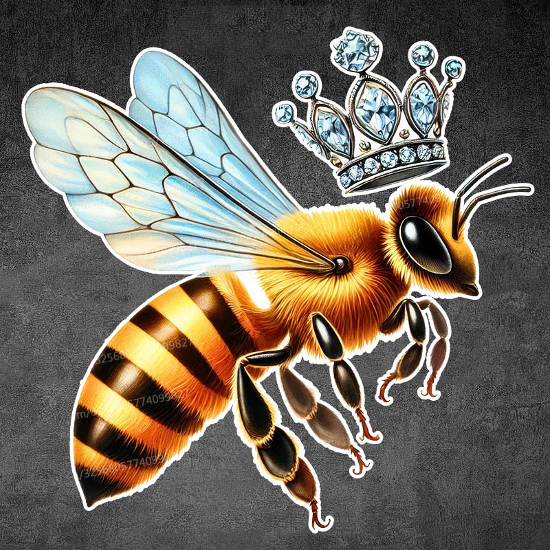 Queen Bee Honey Bee Art Car Sticker Waterproof Vinyl Decal on Bumper Rear Window Laptop Self-adhesive Decal Car Accessories Y169
