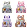 Cartoon Animal Kids Backpack For Preschool Children With Oxford Fabric And Ergonomic Shoulder Straps