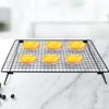 2 Pieces High Carbon Steel Cake Cooling Rack Non-stick Cooling Grid Tray Cookie Biscuits Bread Muffins Cake Cooler Rack Stand