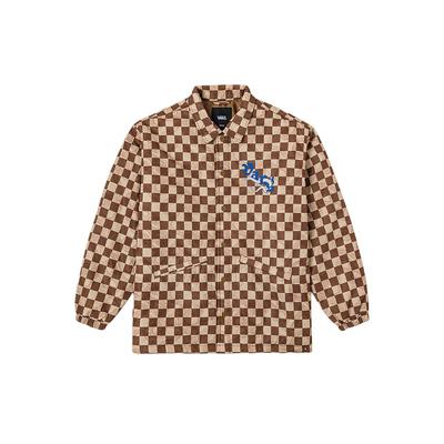 Vans LT Padded Year Of The Snake Coach Jacket Unisex Jacket Brown Checkered VN000P36F4C