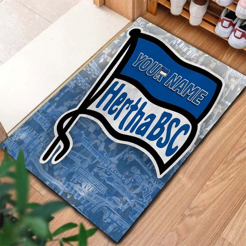 Hertha BSC Custom Name Carpet Rug for Living Room Bedroom Home Sofa Decoration,Kids Play Non-slip Floor Mat