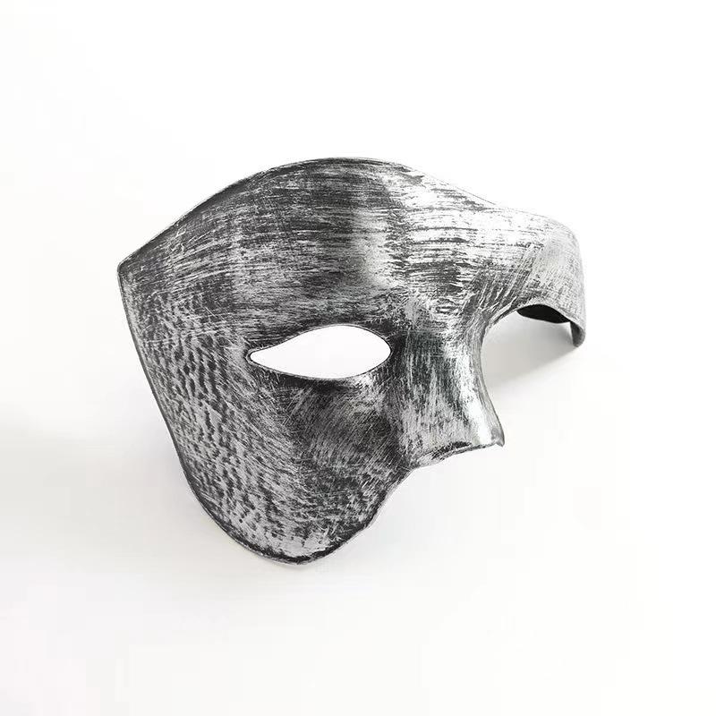 Men's Phantom Half-Face Mask for Halloween Masquerade Ball