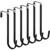 Door Hangers Hooks with Rubber Organizer Hooks for Living Room, Bathroom, Bedroom, Kitchen Hanging Clothes, Towels, Hats, Coats