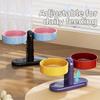 Rotatable Cat Food Water Bowl Suction Cup Type Cat Dog Dual-use Bowl  Dog Accessories