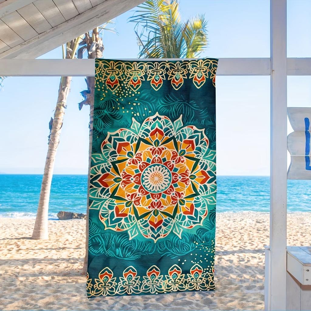 Europe, America, India, Mandala Beach Towels, Popular Microfiber Bath Towels