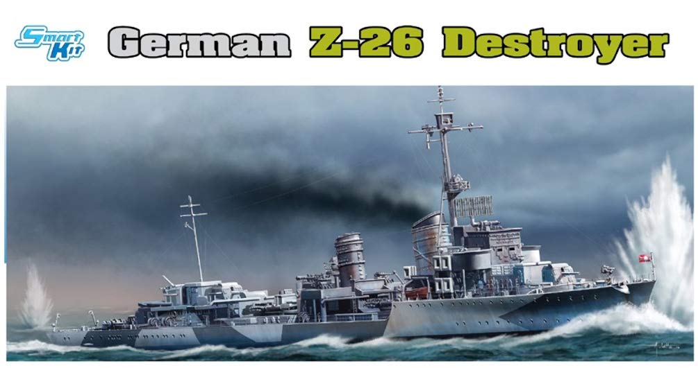 

Platz 1/350 WWII German Navy Destroyer Z-26 Plastic Model DR1064