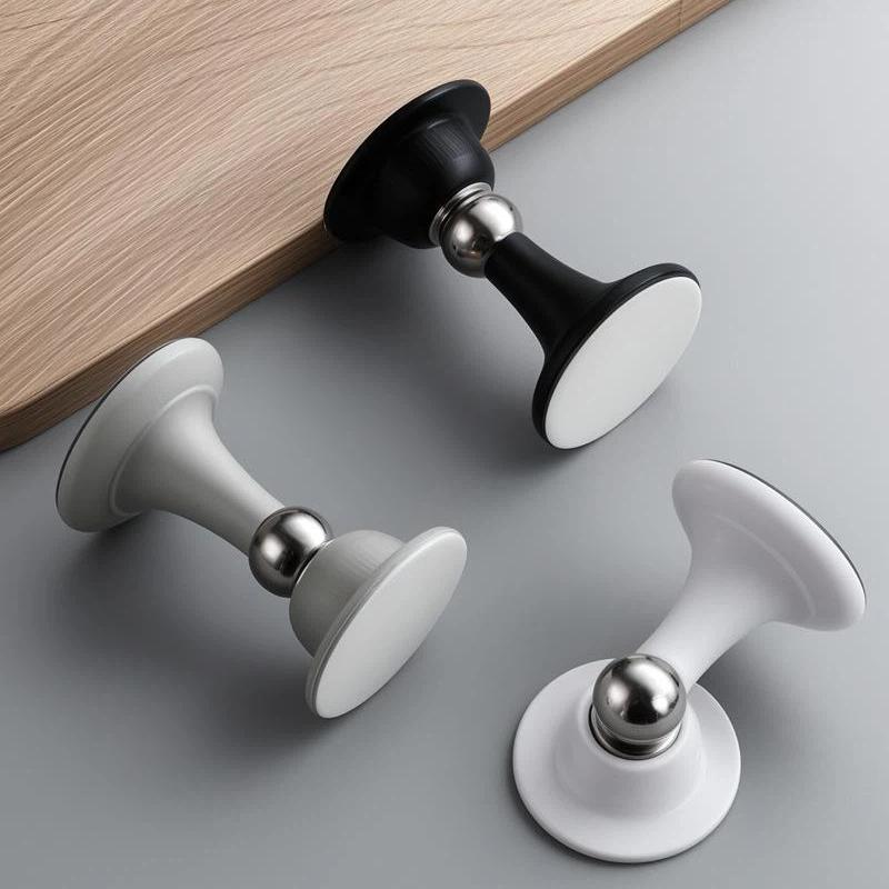 Magnetic Door Stop Strong Magnetic Suction No Drill Self Adhesive Door Holder for Home Bedroom Apartment Dorm Room