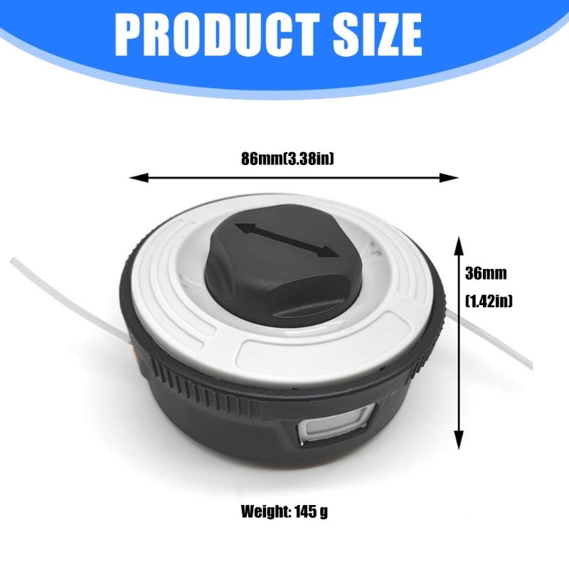 Trimmer Head Replacement Grass Trimmer Spool Head Mower Attachment For Trimmers And Brush Cutters
