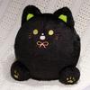 with Hand Pocket White Cat Plush Pillow Smile Black Cat Plush Doll  Home Decor