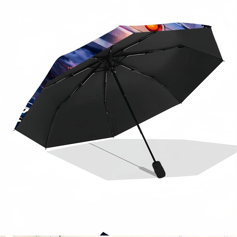 Skyline GT Print Automatic Open Close Umbrella, Portable Foldable Umbrella, for Outdoor Commute Camping Trip, Ideal Birthday Gift