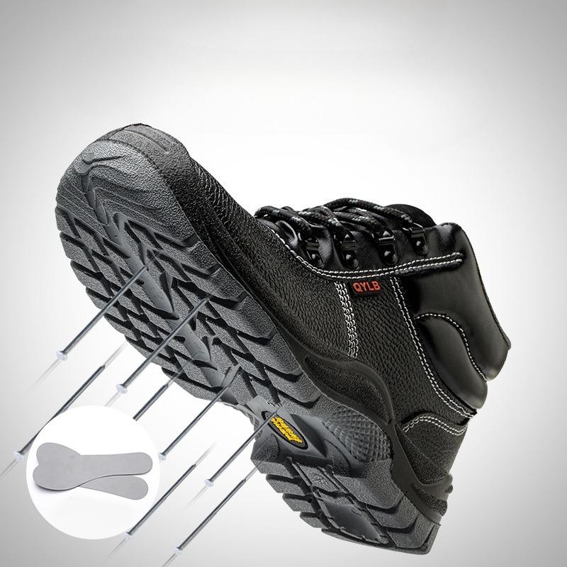 Men New Work SneakersWaterproof Boots Breathable Lightweight Steel Toe Safety Shoes Anti-Puncture Indestructible Shoes