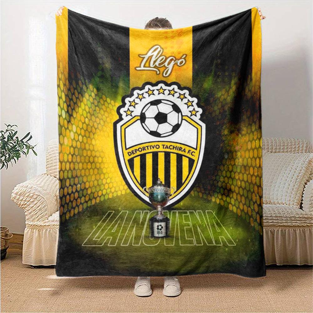 Deportivo Chicara FC Print Flannel Blanket High Quality Warm Comfortable Cover for All Seasons Perfect for Gifts Home Decor