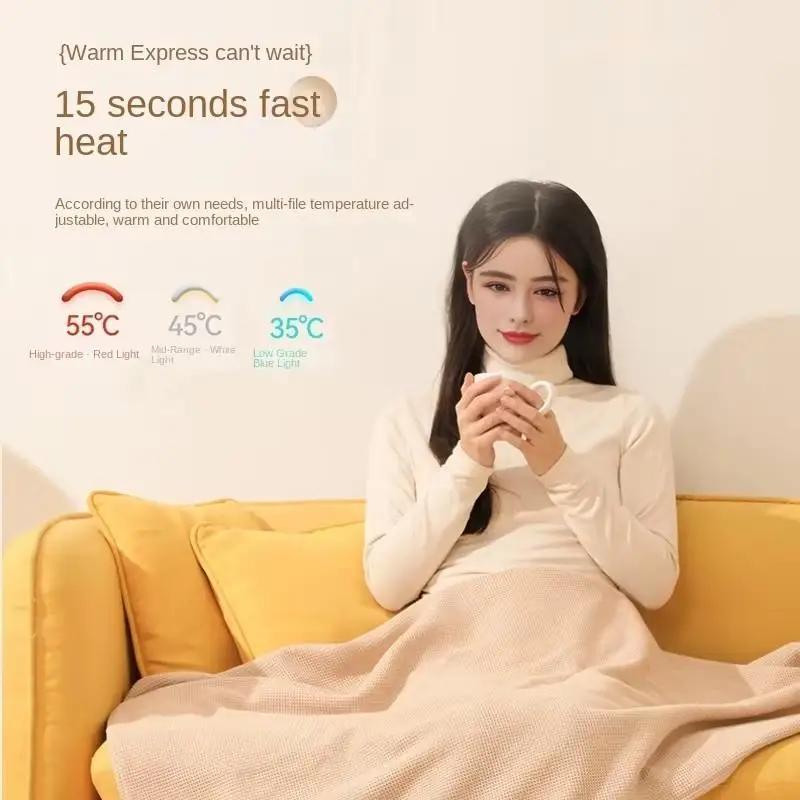 Shawl Usb Washable Leg Cover Shawl Cloak Hot Warm Electric Blanket Body Blanket Hot Warm Heating Blanket Office Heating Mattress