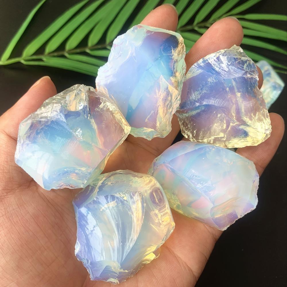 700g Natural Opal Rough Stones Quartz Crystal Raw Mineral Reiki Healing Crystals Gem Specimens Collectible For Home Decor Gift