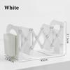 Retractable Bookends with Pen Holder Foldable Adjustable Desktop Book Stand Integrated Desk Book Storage Organizer
