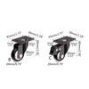 4Pcs Furniture Silents Casters Trolleys Wheels Swivels Plate Casters Heavy Duty Casters Wheels with Double Ball Bearing