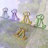 Colored Dog-Shaped Paperclip Set - Metal Cartoon Office Clips
