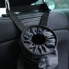 Compact Car Trash and Storage Bin with Umbrella Holder