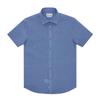 FERRAROMILANO Men'S Sewer Geometric Short Sleeve Shirt Blue (Am0Dws25243)