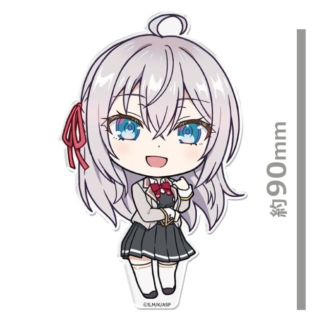 The Girl Next Door Who Sometimes Whispers In Is a Acrylic Figure Alyah Alyah, Russian, PuniKore! (with Stand)