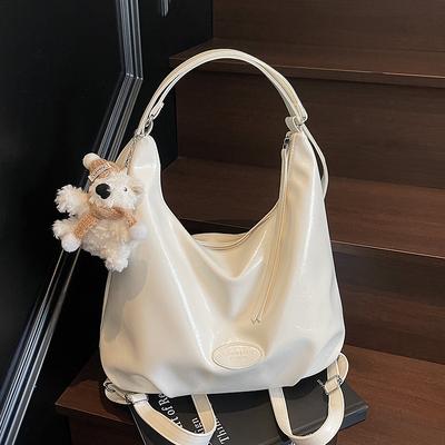 Spring and Summer New Niche Casual Soft Leather Multi-back Backpack Bag Female Students Commute To Class Large-capacity Tote Bag