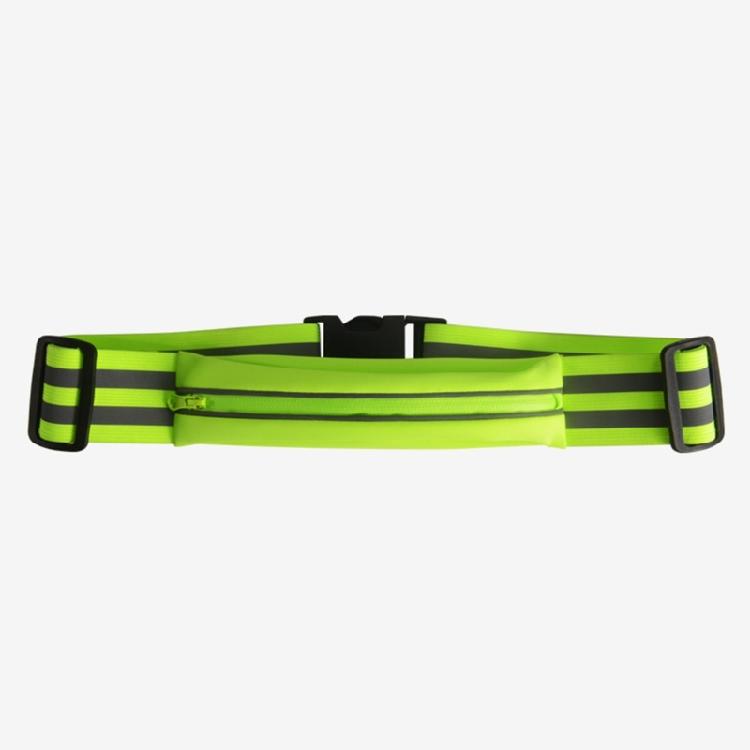 Multifunctional Reflective Sports Belt Elastic Fabric Texture Suitable for Hiking Cycling Phone Storage Solution