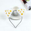 Boho Chic Daisy Girls Headbands Women Solid Embroidery Flower Hair Bands Kids Candy Chrysanthemum Headwear Hair Accessories