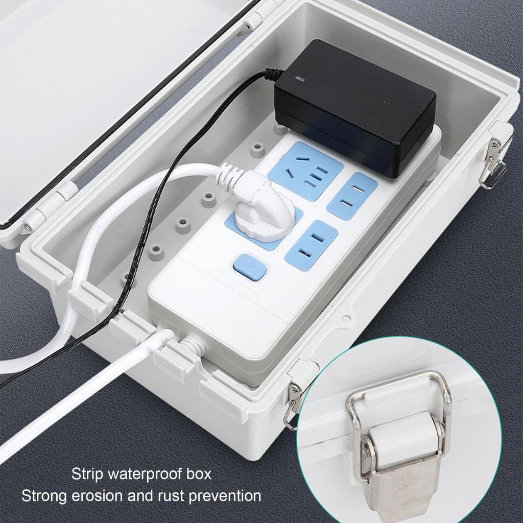 IP66 Dustproof Enclosure Waterproof Outdoor Project Junction Box ABS Plastic IP66 Dustproof Enclosure Power Electrical Box Clear