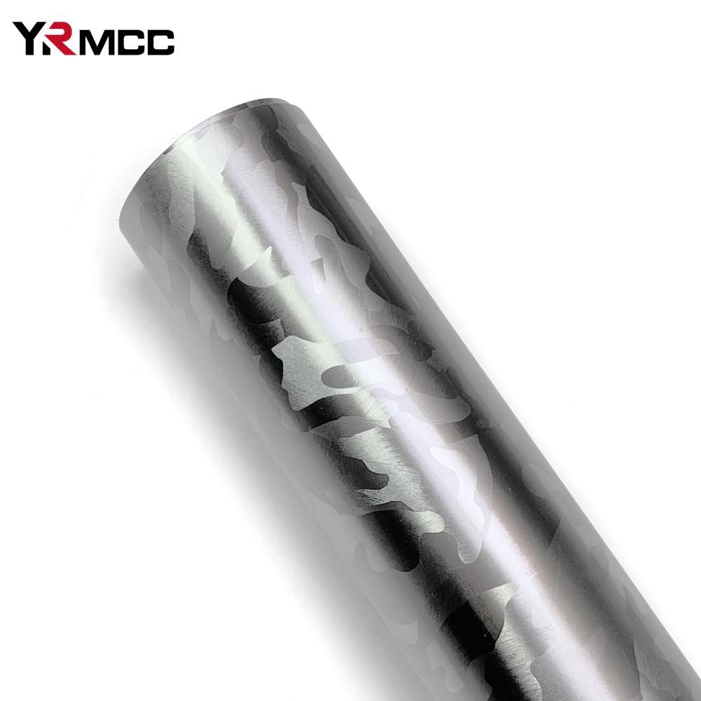 Car Glossy Silver Carbon Fiber Film Waterproof Adhesive Stickers Automobile Motorcycle Tuning DIY Stickers Adhesive Cover Decals